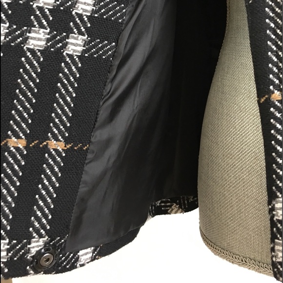 CAbi Women’s Grid Vest Black Plaid Moto Pockets S - Picture 6 of 8